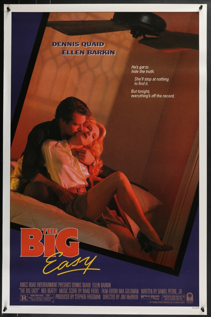 The Big Easy (1986) Original Single-sided Movie Poster Rolled 27x40