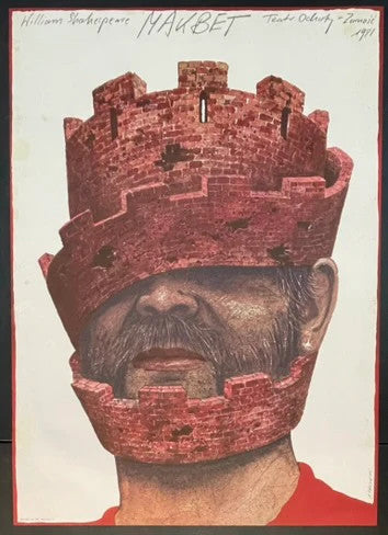 Makbet (1981) Original Polish Theater Poster 26x36