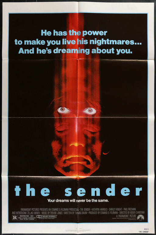 The Sender (1982) Original Horror Movie Poster Folded 27x41