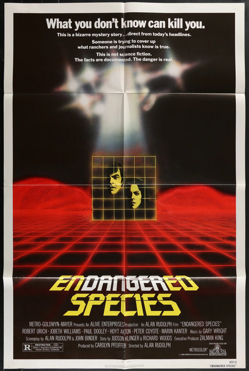 Endangered Species (1982) Original Movie Poster Folded 27x41