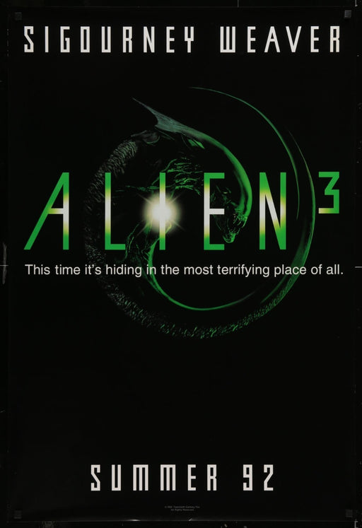 Alien³ (1992) Original Single-sided Movie Poster Rolled 27x40