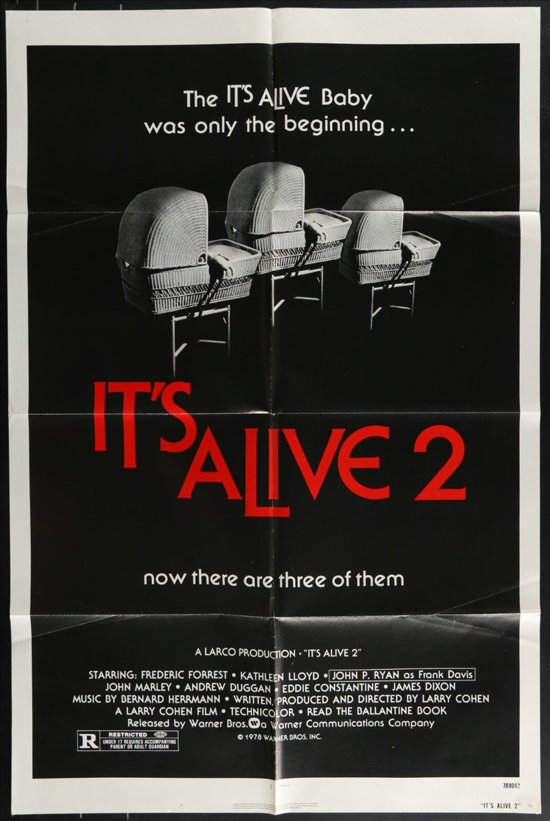 It's Alive (1974) Original Movie Poster Folded 27x41