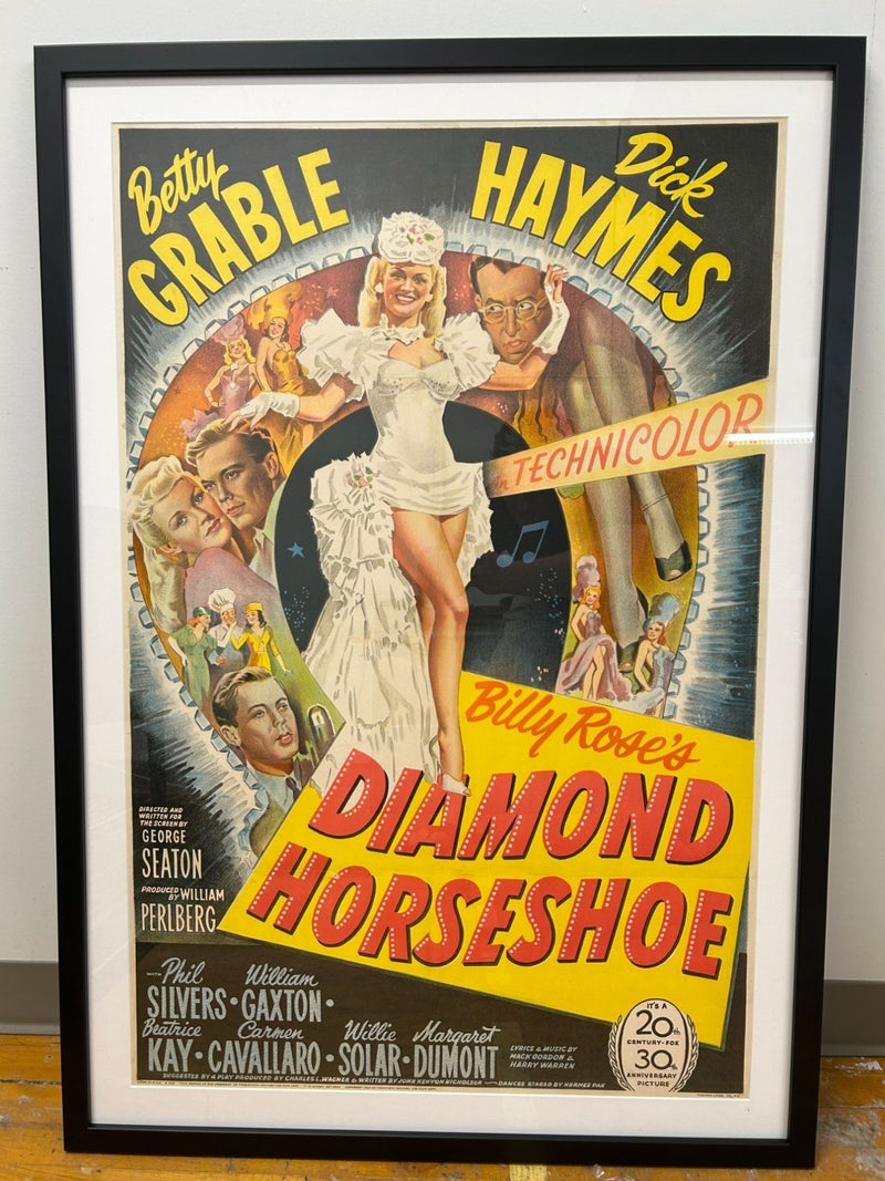 Billy Rose's Diamond Horseshoe (1945) Original Movie Poster Restored & Framed