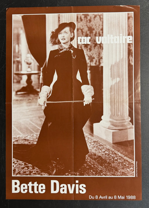 Bette Davis (1988) CAC Voltaire Poster Folded 15.75x22.75