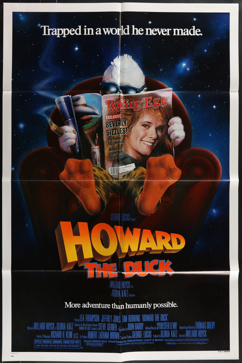 Howard the Duck (1986) Original Movie Poster Folded 27x41