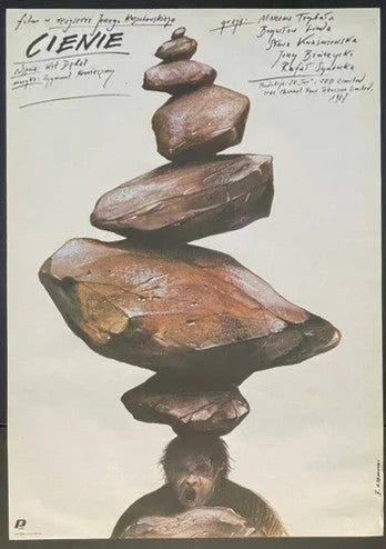 Cienie (1988) Original Polish Movie Poster Rolled 26.5x37.5