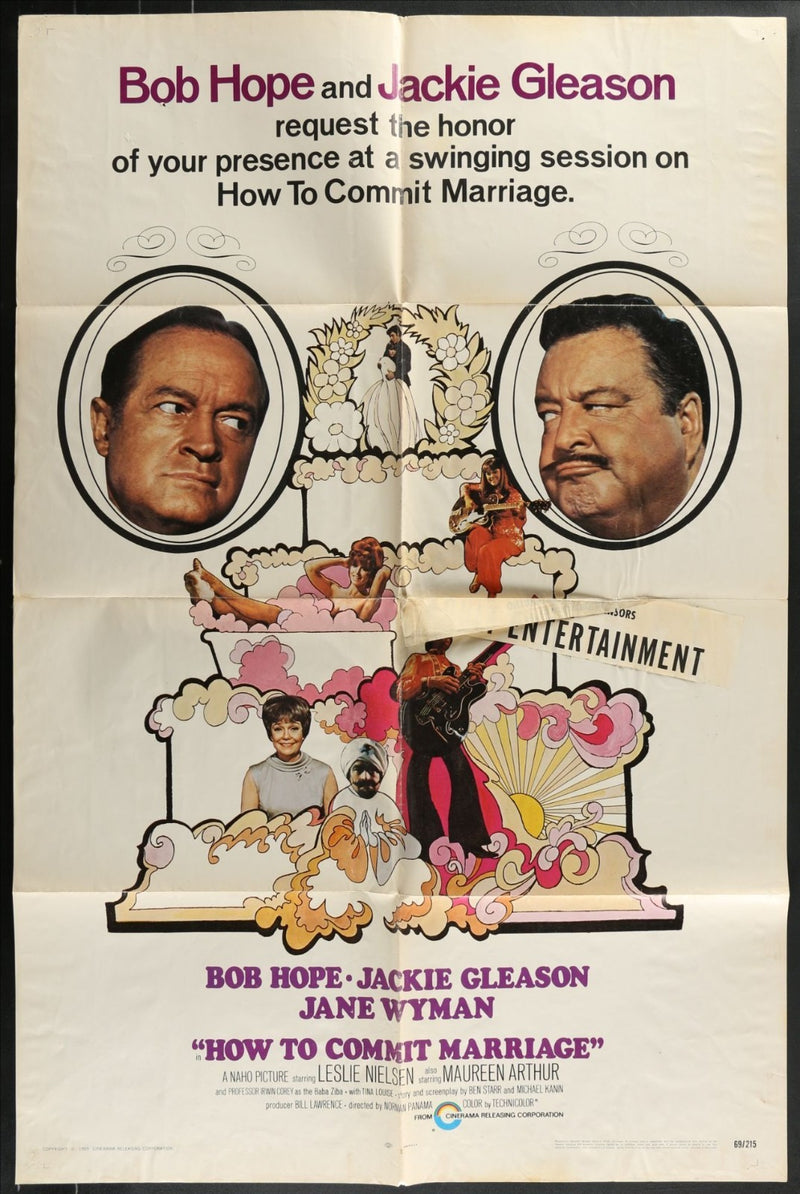How to Commit Marriage (1969) Original Movie Poster Folded 27x40