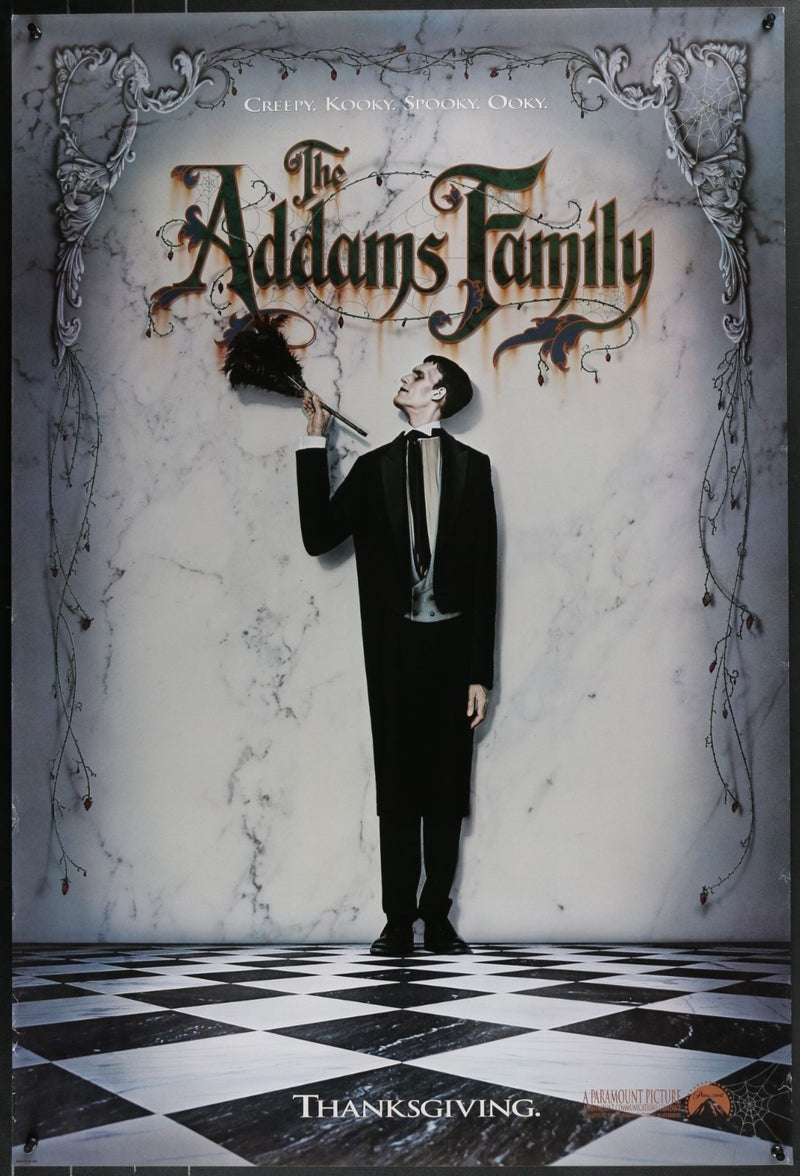 The Addams Family (1991) Original Movie Poster Frank Rolled 27x40