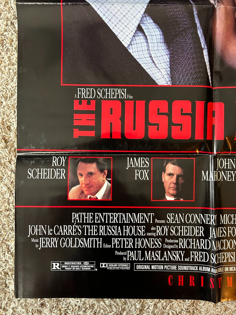 Russia House (1990) Orig Movie Poster One-Sheet Folded 27x41 Sean Connery BP48