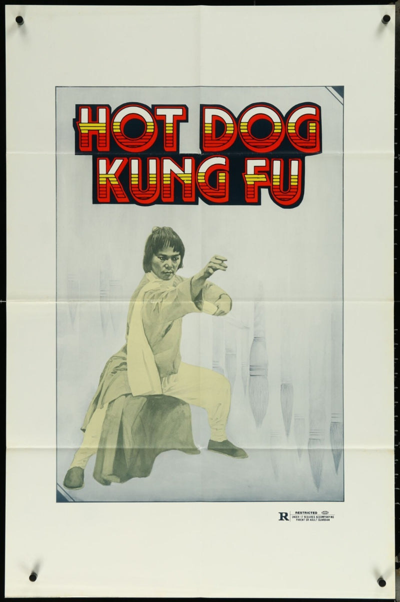 Hot Dog Kung Fu (1979) Original Movie Poster Folded 27x41