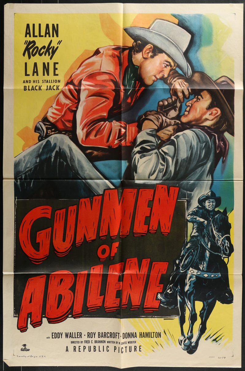 Gunmen Of Abilene (1950) Original Movie Poster F 27x41