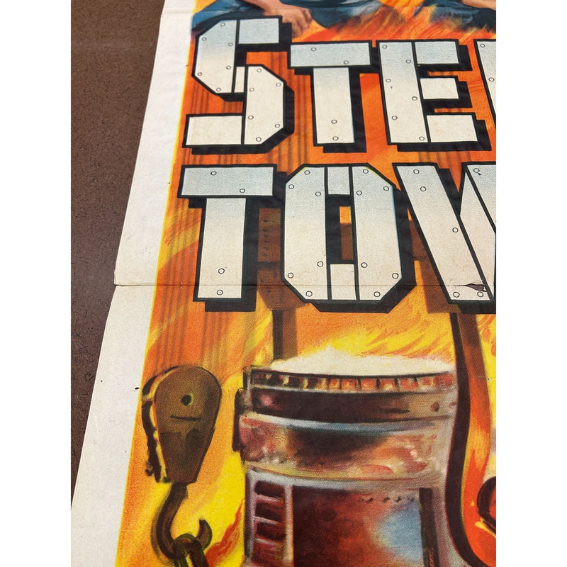 Steel Town (1952) Original Movie Poster 27x41 Folded George Sherman Ann Sheridan