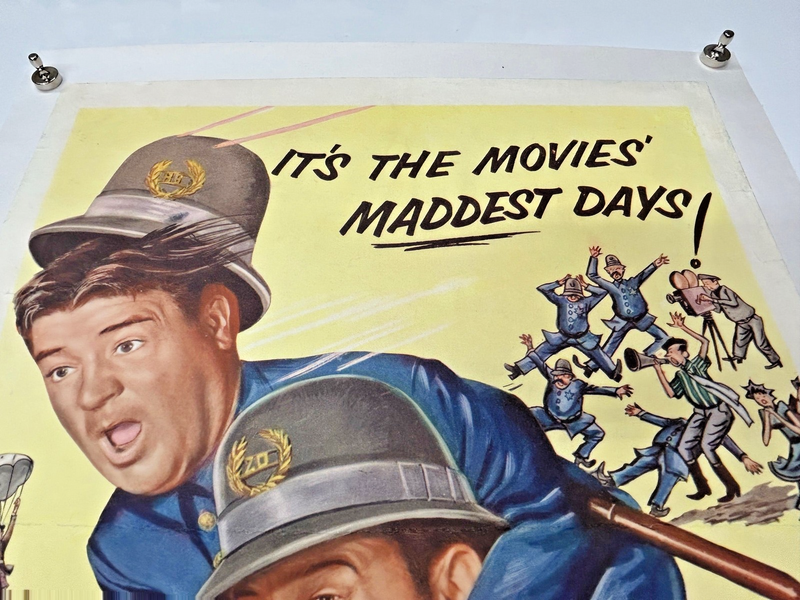 Abbott & Costello Meet the Keystone Kops (1955) Insert Poster 14x36 Linenbacked