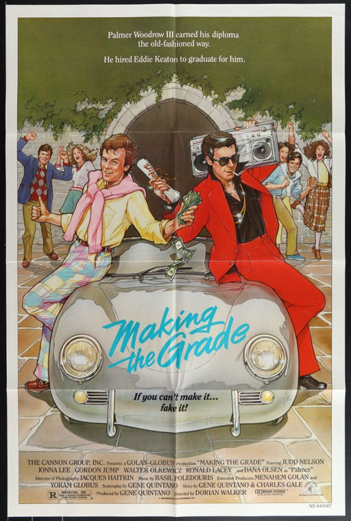 Making the Grade (1984) Original Movie Poster Folded 27x41