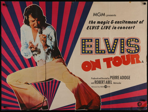 Elvis On Tour (1972) British Quad Original Poster 30x40