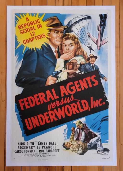 Federal Agents vs. Underworld, Inc. (1949) Linenbacked Restored Poster