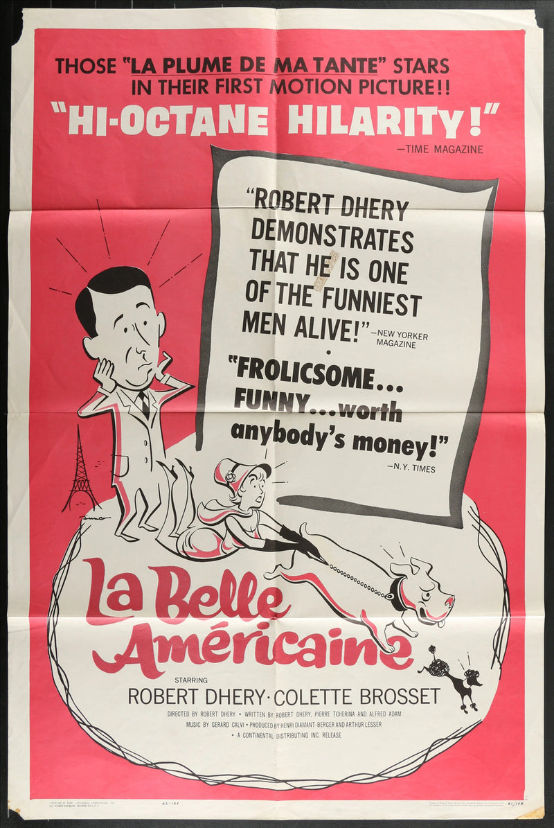 La Belle Americaine (1961) Original Movie Poster F 27x41