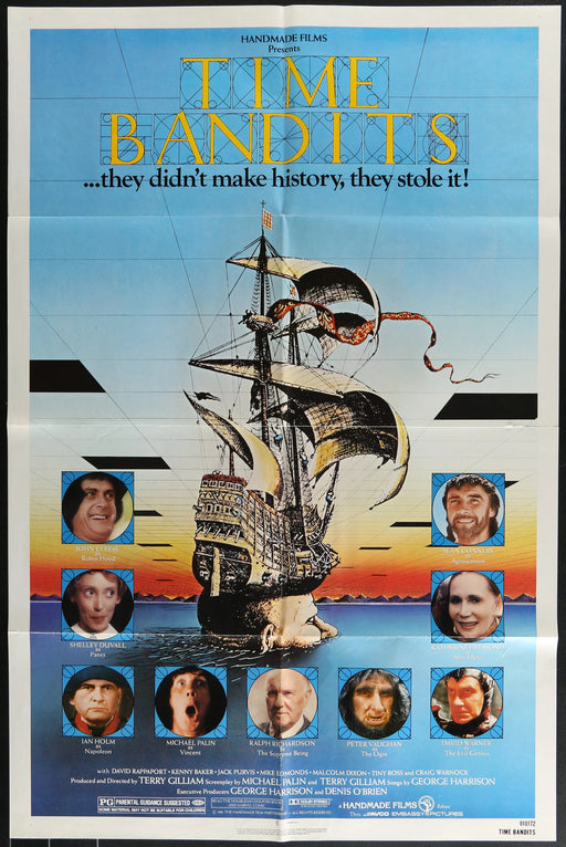 Time Bandits (1981) Original Movie Poster Folded 27x41