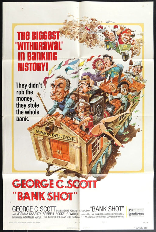The Bank Shot (1974) Original Movie Poster Folded 27x41