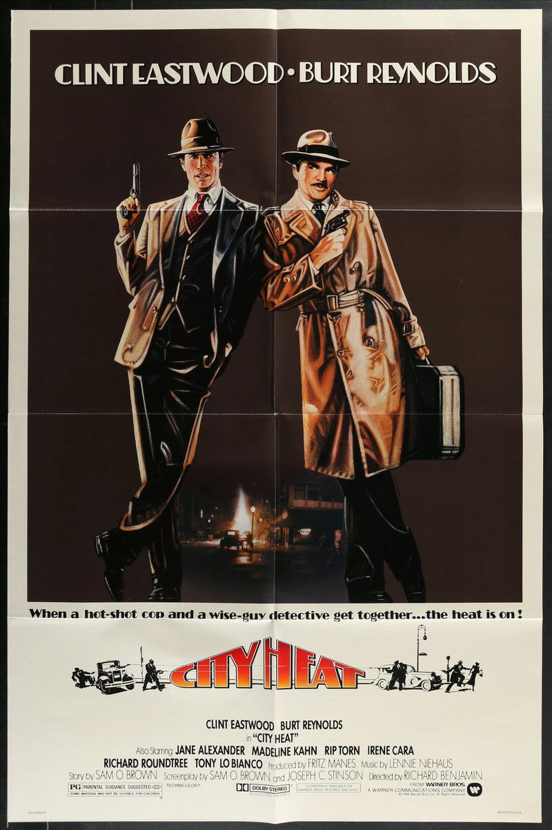 City Heat (1984) Original Movie Poster Folded 27x41