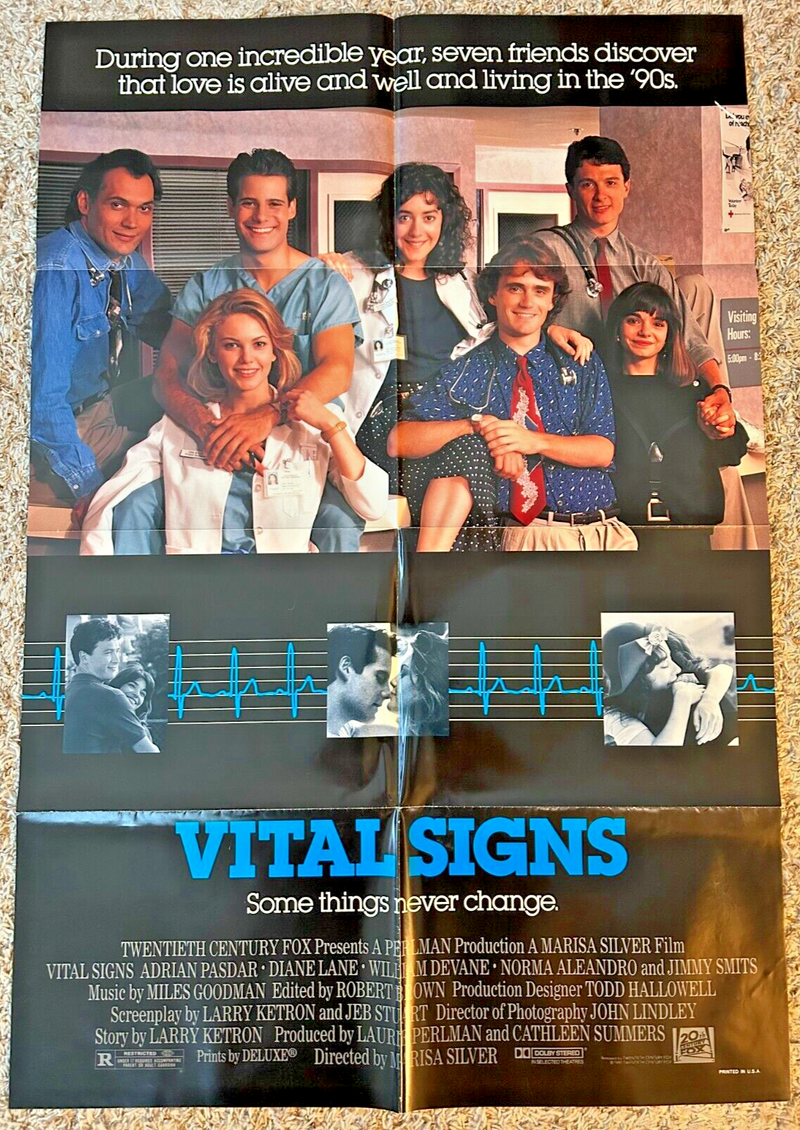 Vital Signs (1990) Orginal Movie Poster One-Sheet 27x40 Folded BP73