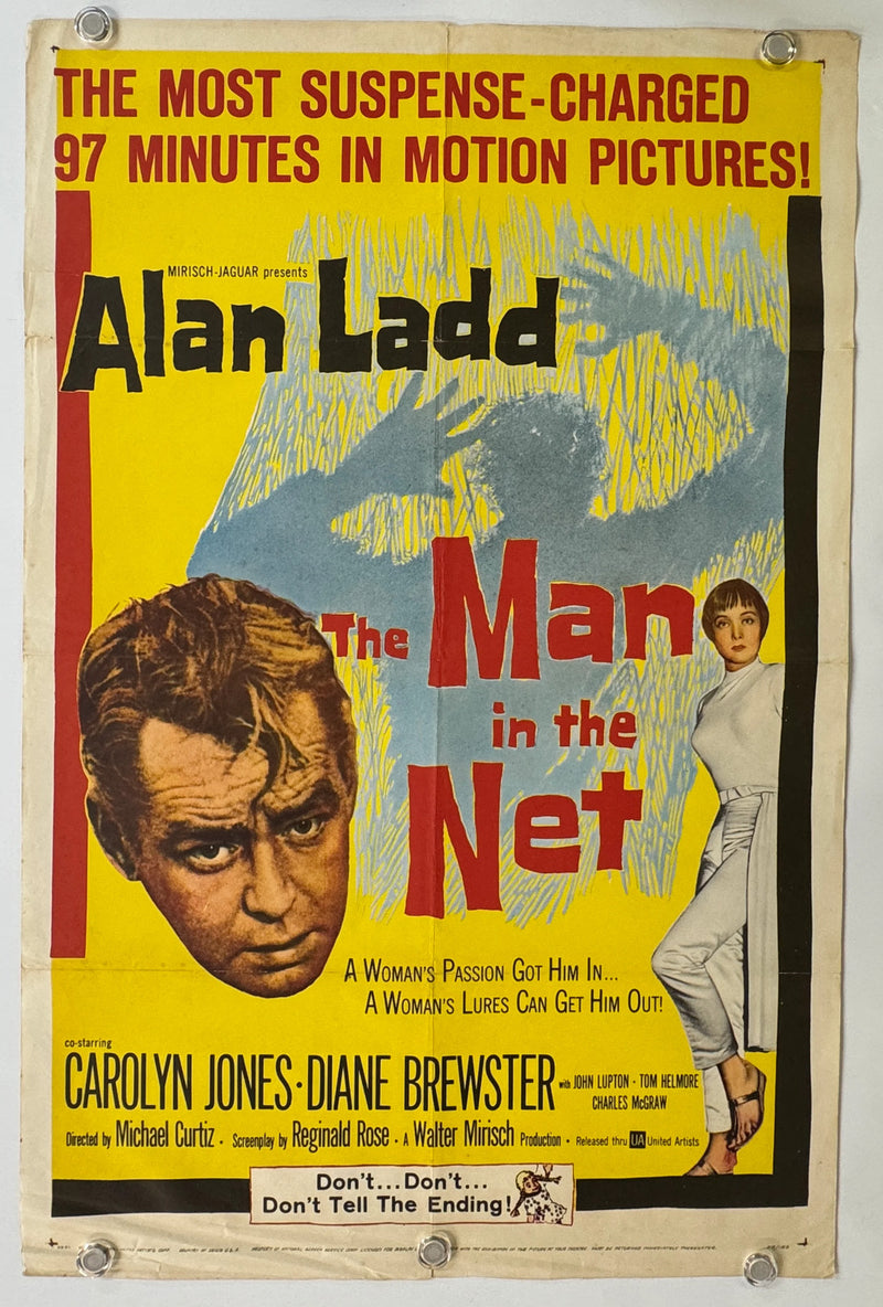The Man in the Net (1959) Original Movie Poster Folded 27x41