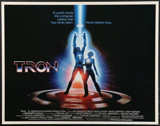 Tron (1982) Original Half Sheet Movie Poster 28x22