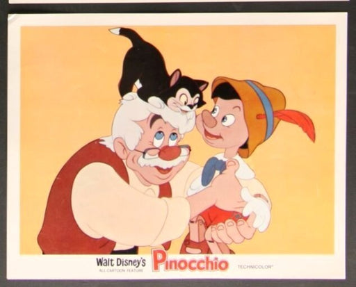 Pinocchio (1940 Re-release) Original Lobby Card Movie Poster 11x14