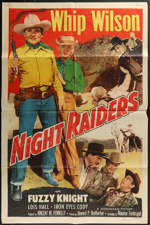 Night Raiders (1952) Original Western Movie Poster F 27x41