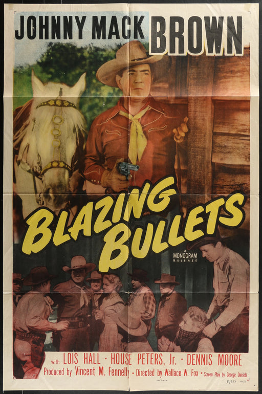 Blazing Bullets (1951) Original Western Movie Poster F 27x41