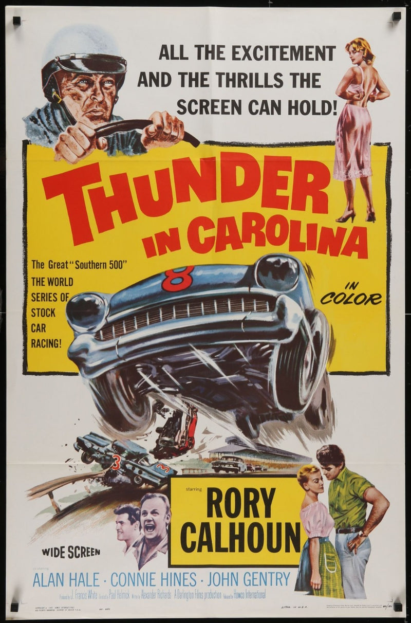 Thunder in Carolina (1960) Original Folded Movie Poster 27x41