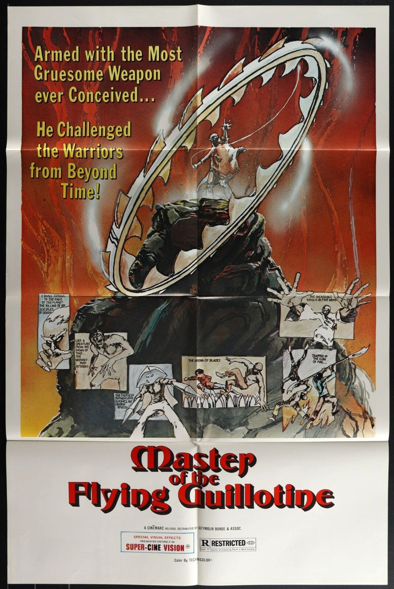 Master of the Flying Guillotine (1976) Original Movie Poster Folded 27x41EM8-432