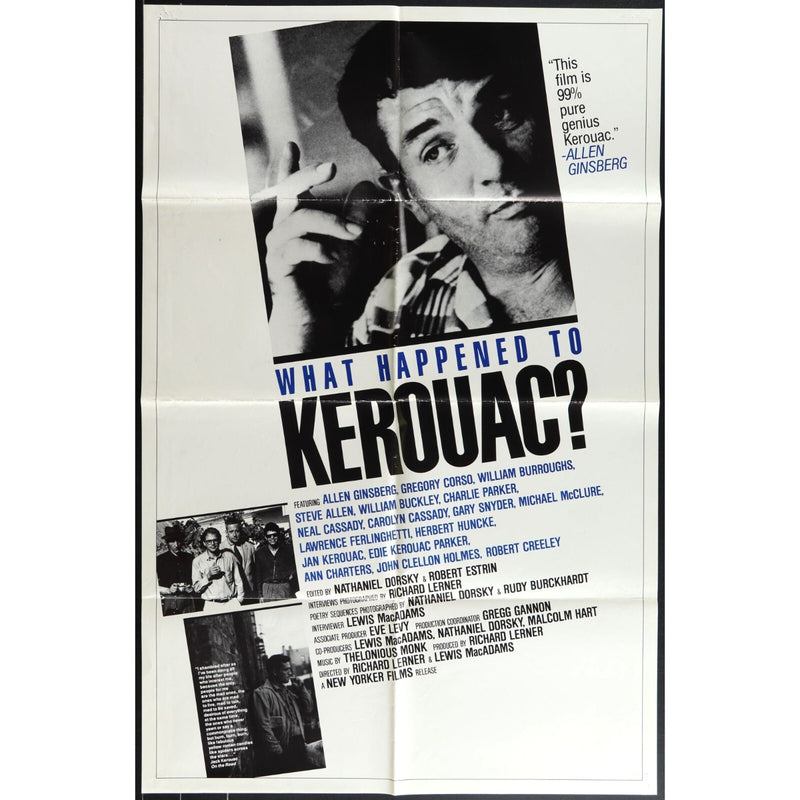 What Happened to Kerouac? (1986) Original Movie Poster 27x41 Folded