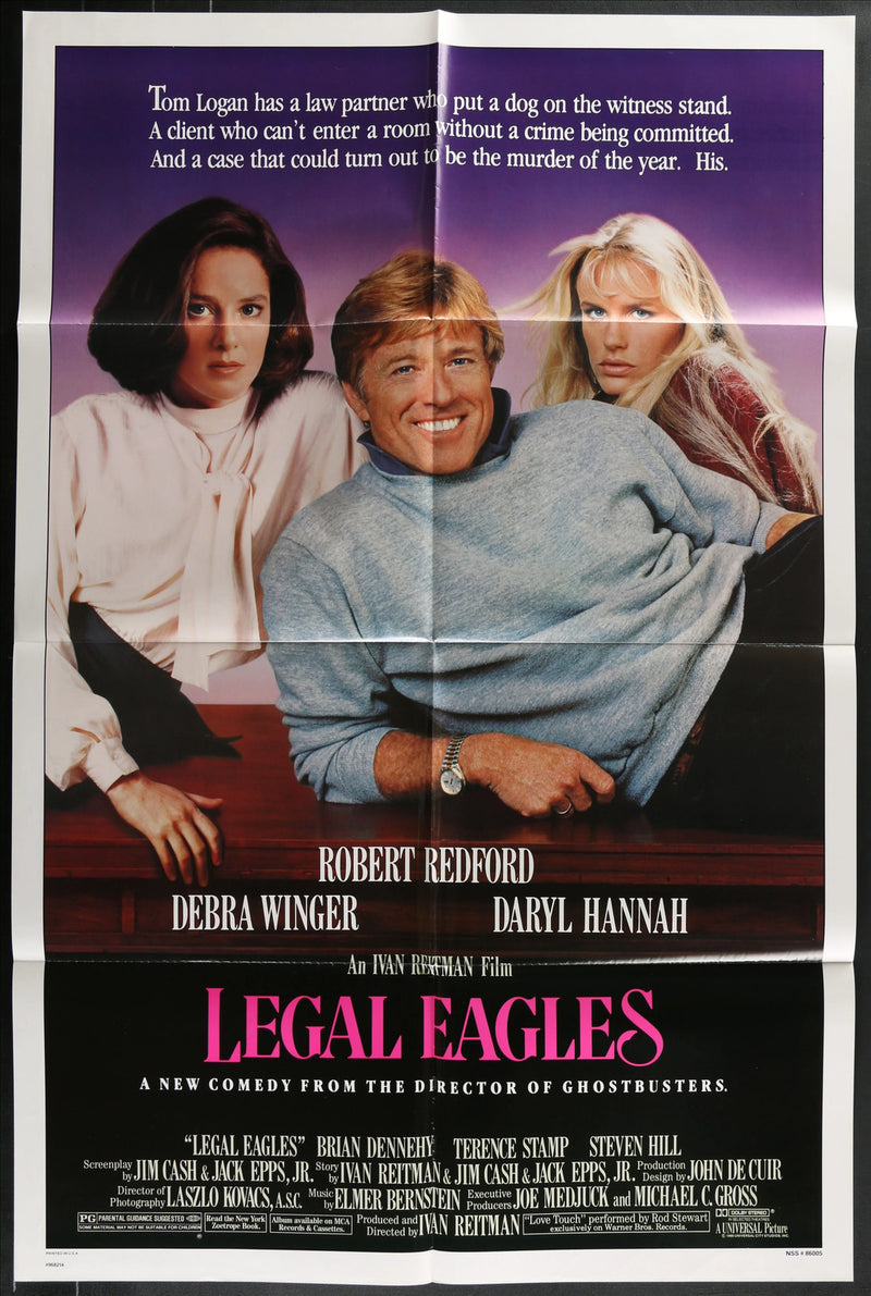 Legal Eagles (1986) Original Movie Poster Folded 27x41
