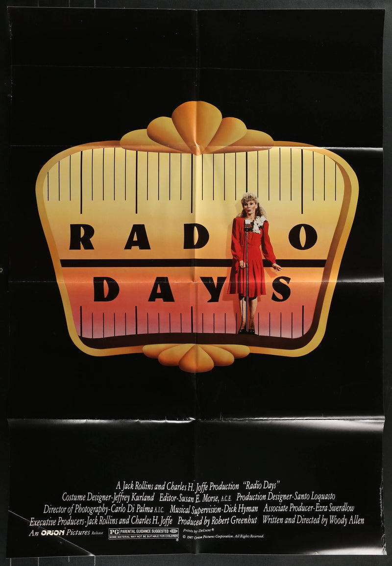 Radio Days (1987) Original Movie Poster Folded 27x41