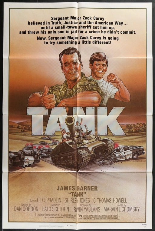 Tank (1984) Original Movie Poster Folded 27x41