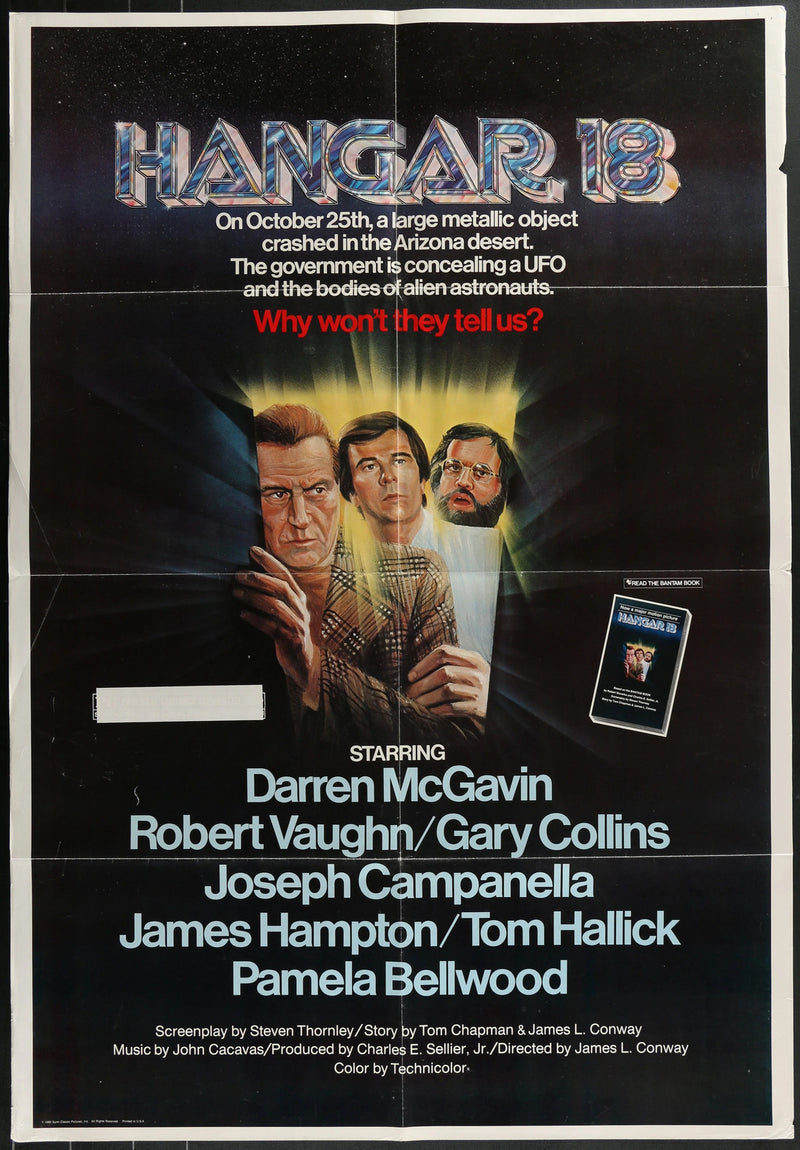 Hangar 18 (1980) Original Movie Poster Folded 27x41