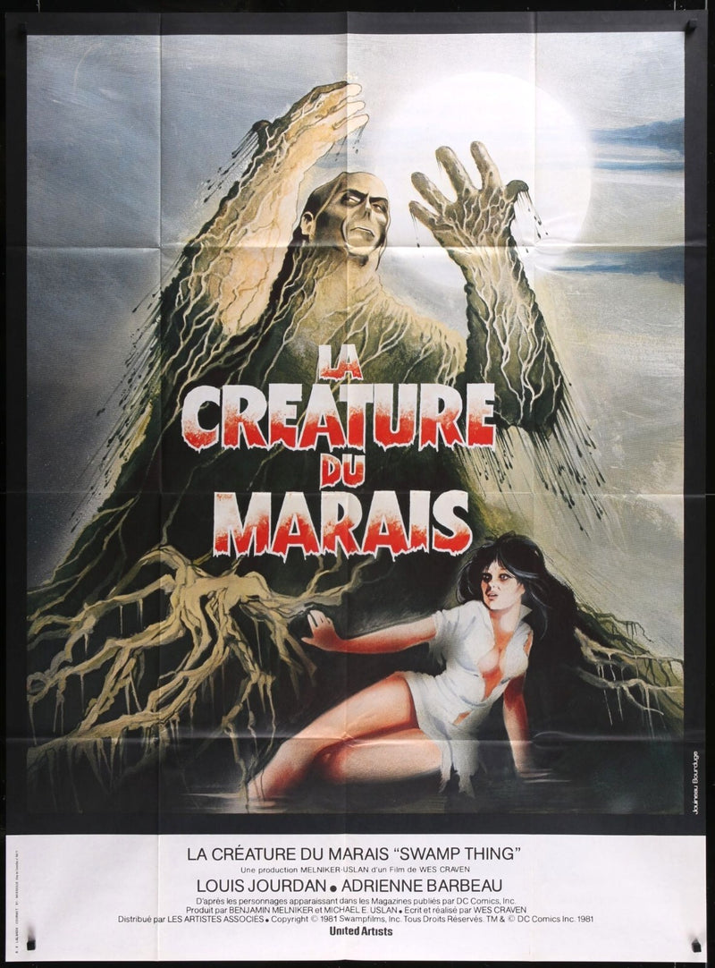Swamp Thing (1982) Original French Movie Poster 46x62 1/4