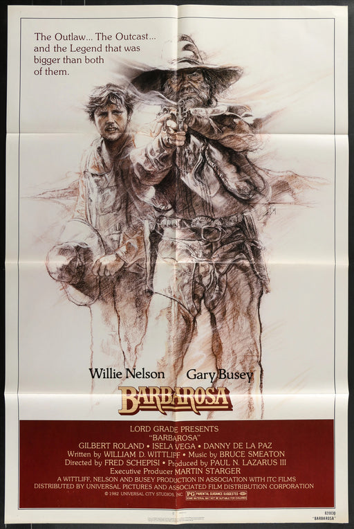 Babarosa (1982) Original Movie Poster Folded 27x41