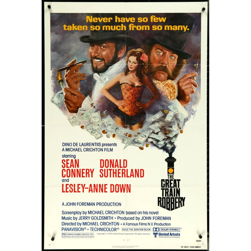 The Great Train Robbery (1978) Original Folded Movie Poster 27x41 EM4-103