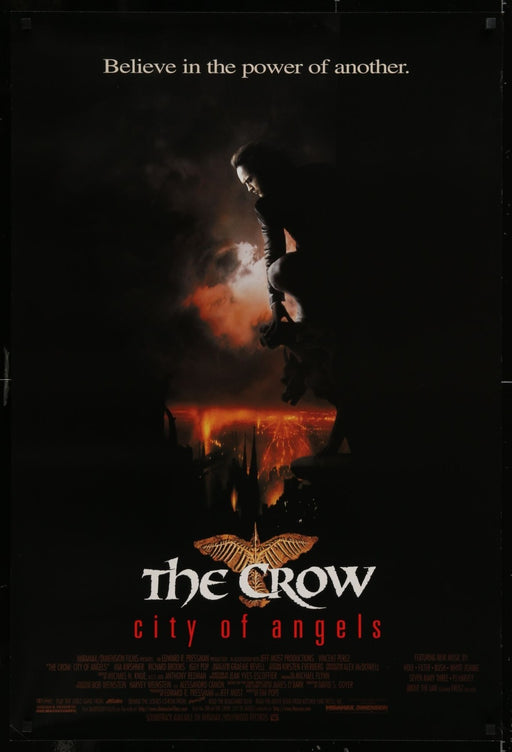 The Crow: City of Angels (1996) Original Single-side Movie Poster Rolled 27x40