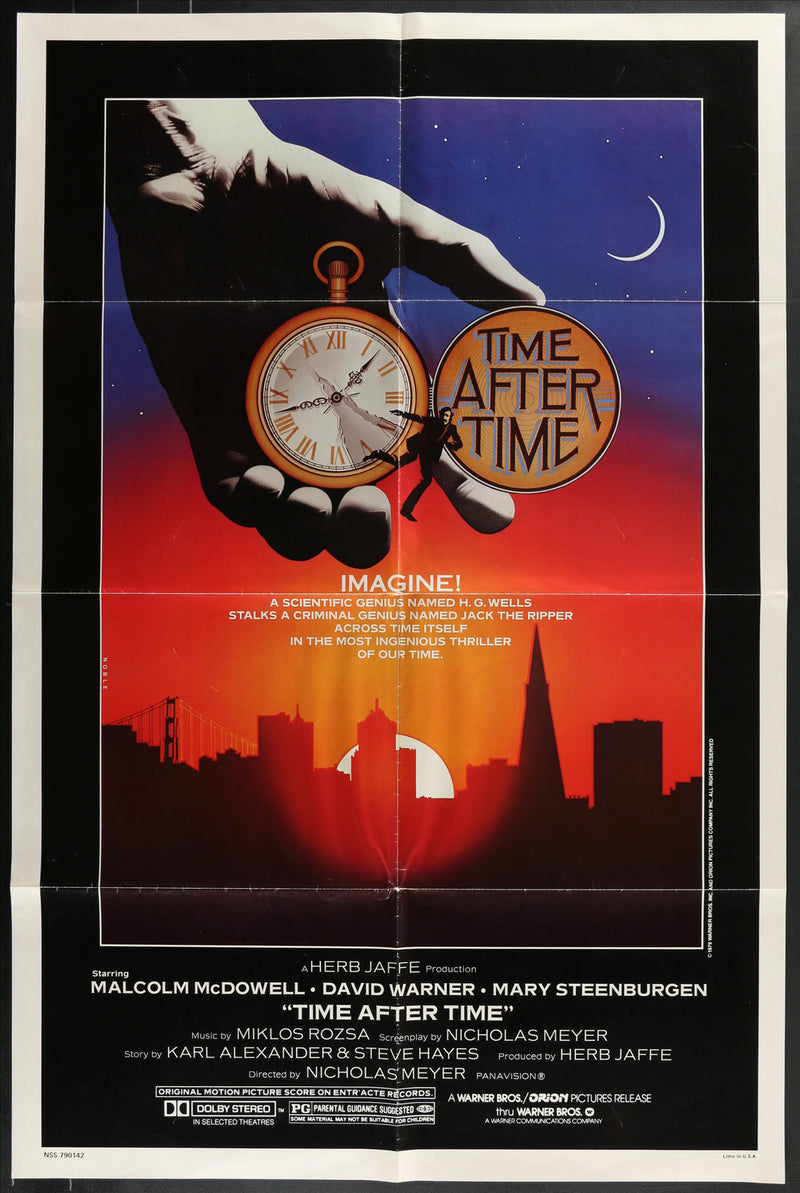 Time After Time (1979) Original Movie Poster F 27x41