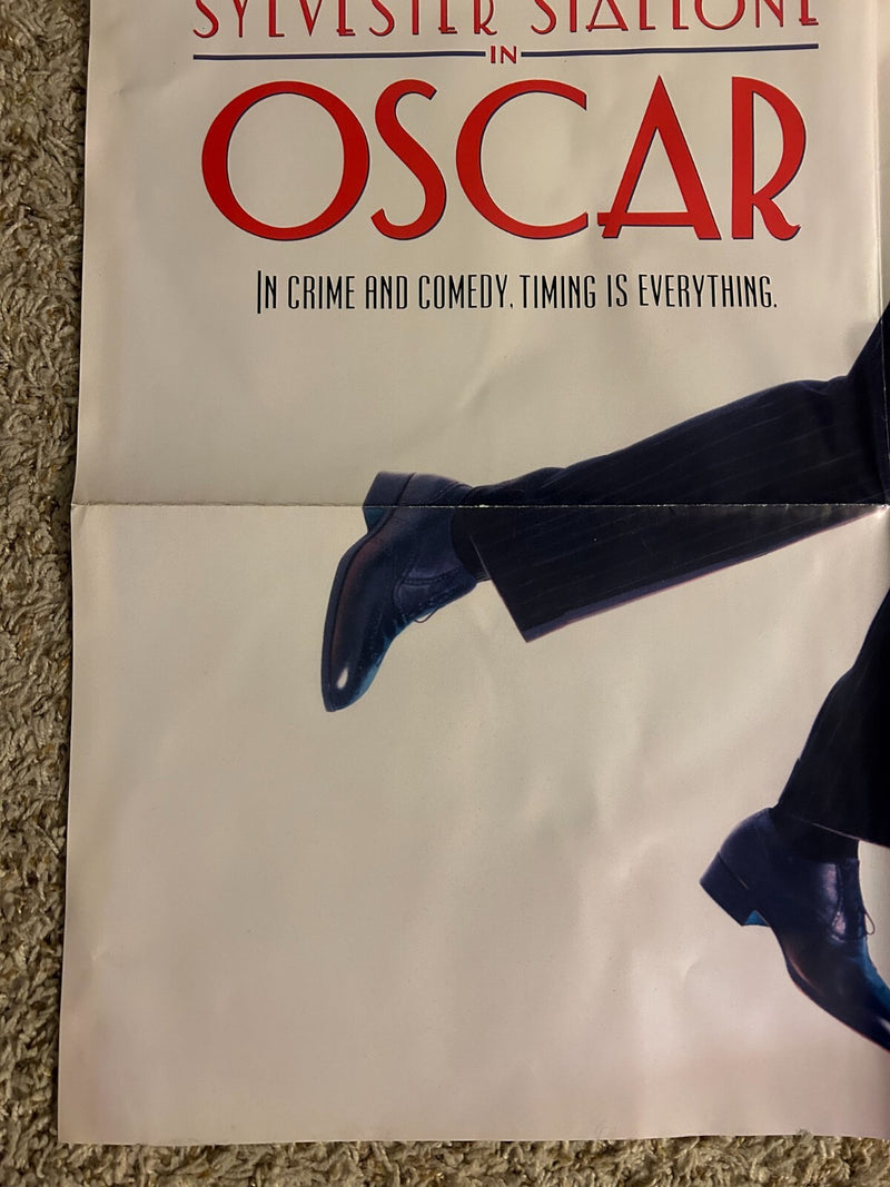 Oscar (1991) Orig. Movie Poster 27x40 Sylvester Stallone Dbl. Sided Folded BP95