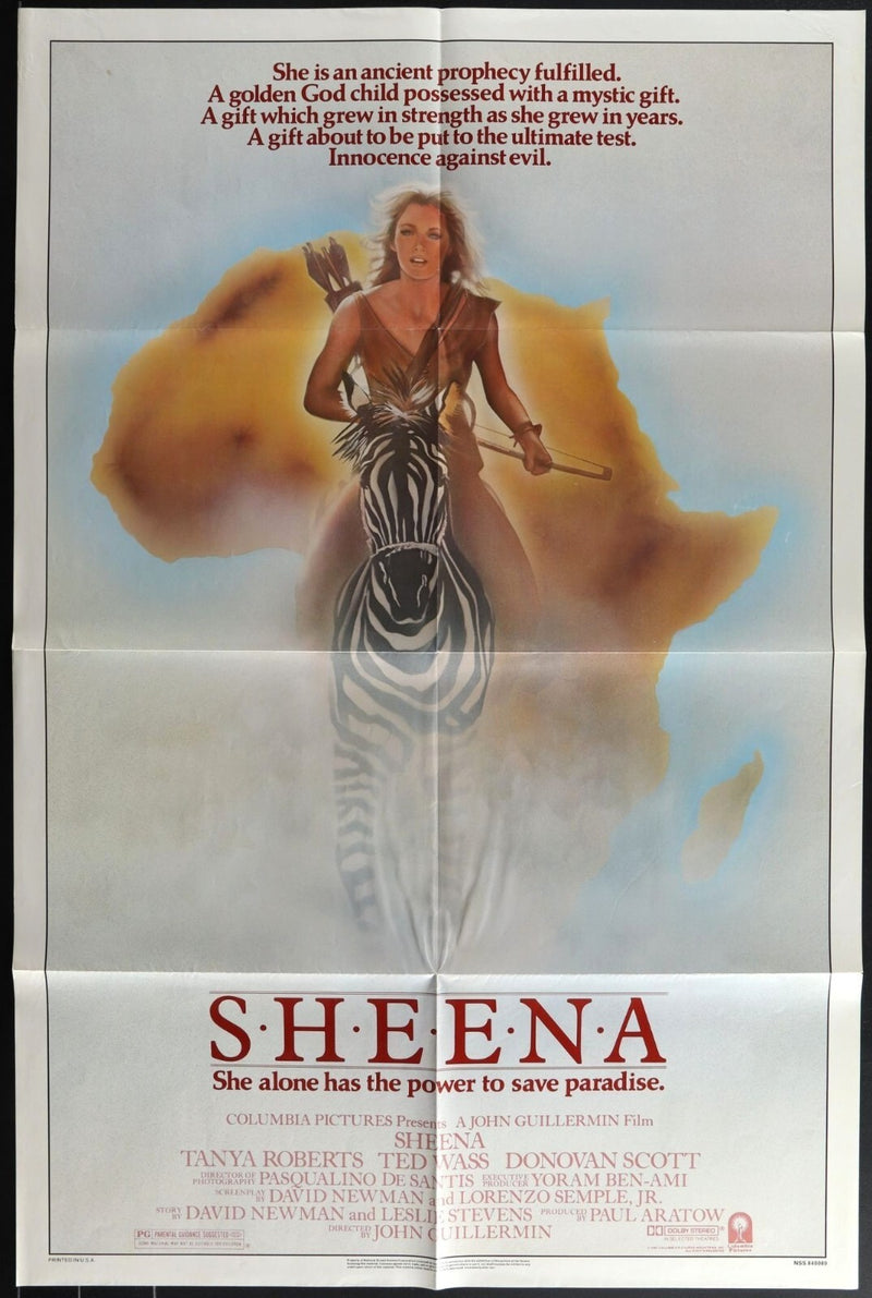 Sheena (1984) Original Movie Poster Folded 27x41 EM8-456