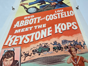 Abbott & Costello Meet the Keystone Kops (1955) Insert Poster 14x36 Linenbacked