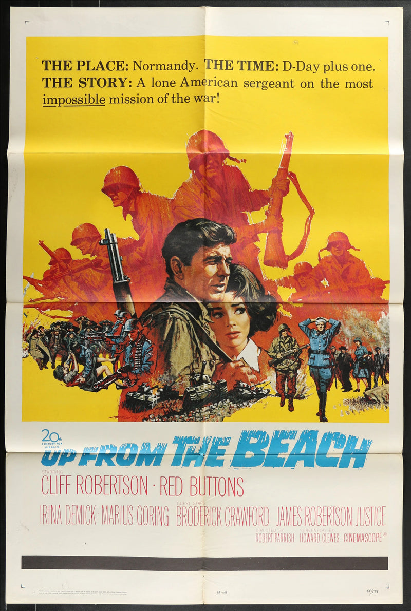Up From the Beach (1965) Original Movie Poster Folded 27x41