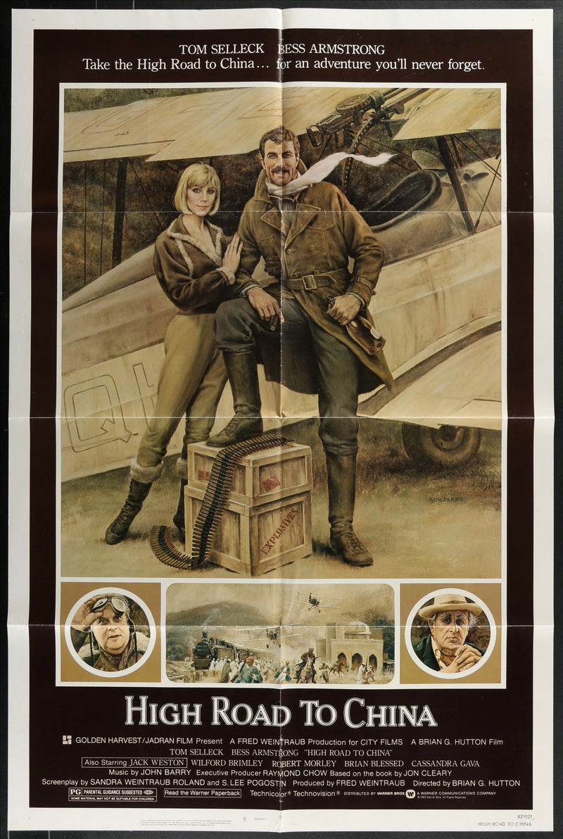 High Road to China (1983) Original Movie Poster Folded 27x41