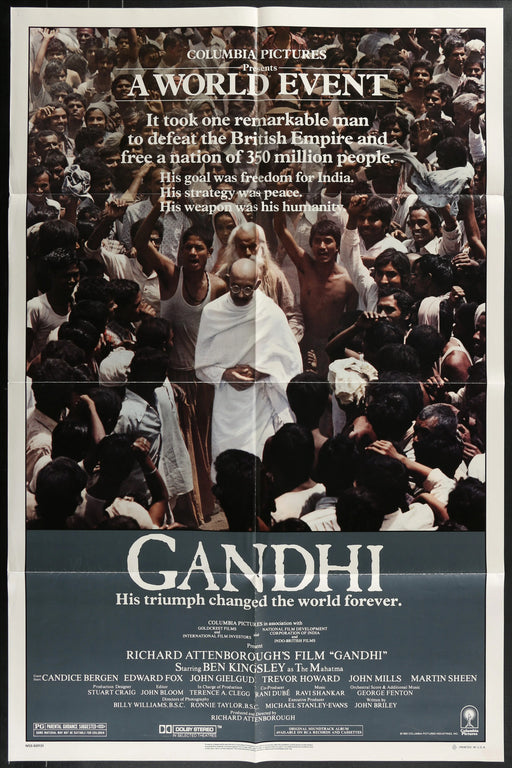 Gandhi (1982) Original Movie Poster Folded 27x41
