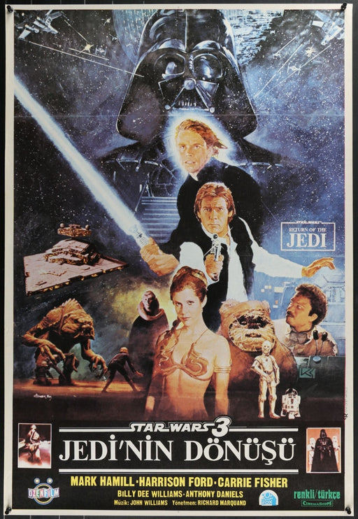 Star Wars: Return of the Jedi (1983) Original Turkish Rolled Movie Poster 28x40