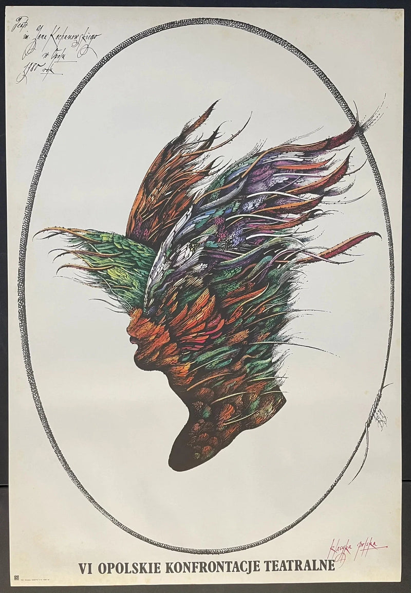 VI Opolskie Konfrontacje Teatralne (1980) Original Polish Poster 26x38